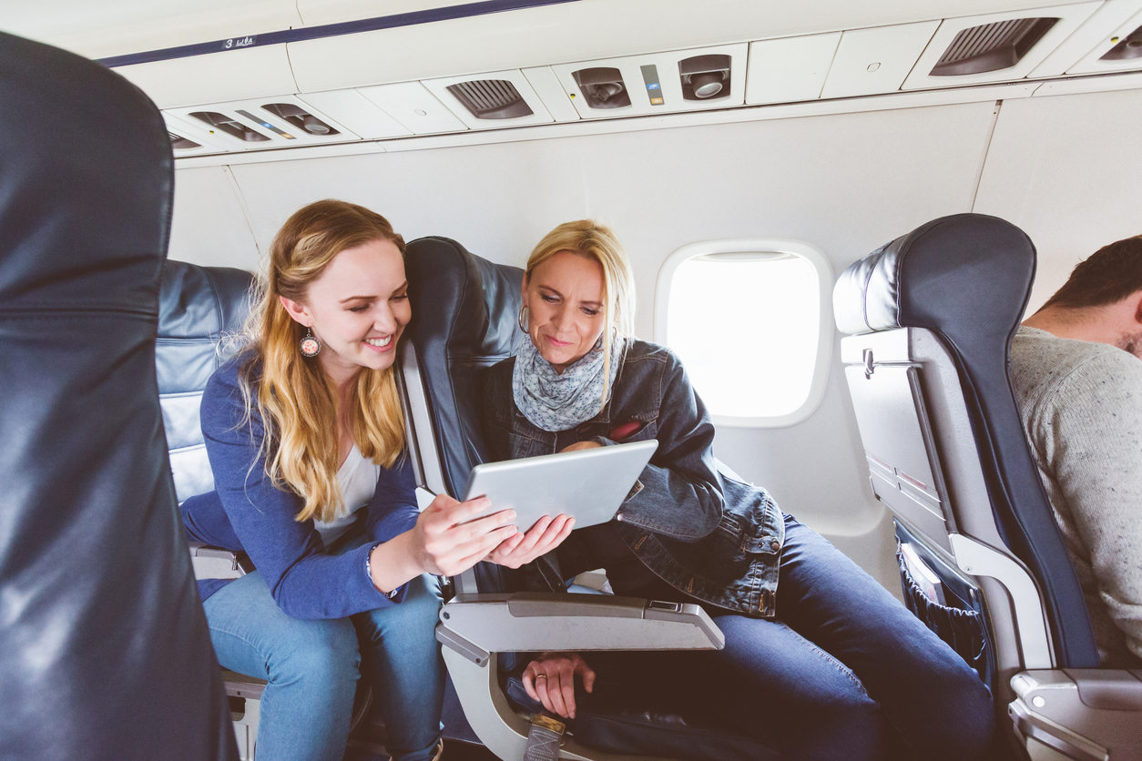 Using Tablet in Plane while connected to the IFE system | AdonisOne